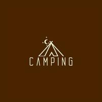 camping logotyp illustration vektordesign vektor