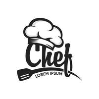 Küchenchef-Logo-Design-Vektor-Vorlage vektor