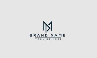 mp-Logo-Design-Vorlage, Vektorgrafik-Branding-Element. vektor