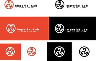 Imperial logotyp mall vektor