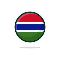 Gambia-Flagge-Symbol vektor