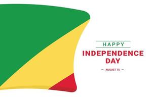 Tag der Unabhängigkeit der Zentralafrikanischen Republik vektor