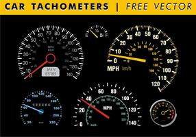 Auto Tachometer freien Vektor