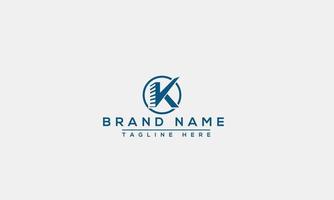 Logo-Design Buchstabe k. elegant modern. Vektorvorlage. vektor