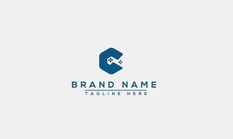 logo design bokstav nc. elegant modern. vektor mall.