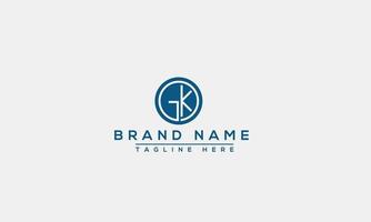 logo design bokstav gk. elegant modern. vektor mall.