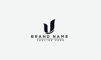 logo design bokstav u. elegant modern. vektor mall.