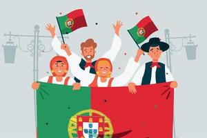 Tag der portugiesischen Festivalillustration vektor