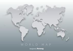 Weltkarte 3D Silhouette Vektor