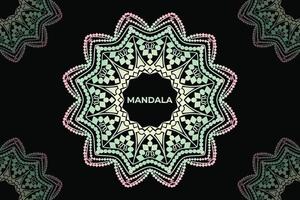 abstraktes Mandala-Hintergrunddesign. Rahmen-Mandala-Muster-Design. vektor