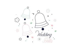 Kostenlose Hochzeit Bells Vektor