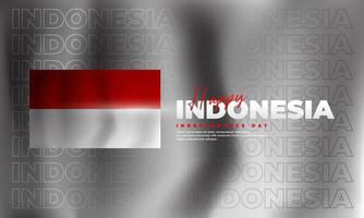17 augusti, design för den indonesiska självständighetsdagen, lämplig för affischer, banderoller, inlägg på sociala medier vektor