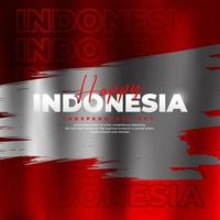 17 augusti, design för den indonesiska självständighetsdagen, lämplig för affischer, banderoller, inlägg på sociala medier vektor