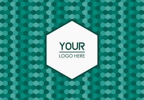 Gratis Emerald Geometric Logo Bakgrund vektor