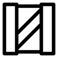 konstruktion tema linje stil produkt box ikon vektor