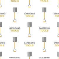 seamless mönster med tecknade spadar på vit bakgrund. trädgårdsspade. trädgårdsredskap. vektor illustration för någon design