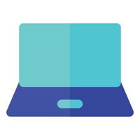 dator och hårdvara tema platt stil laptop ikon vektor