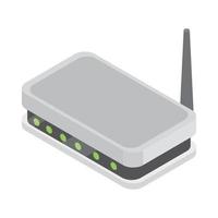 Router-Technologie-Symbol vektor