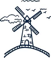 Logo der Amsterdamer Mühle vektor