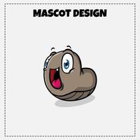 magot logo vektor tiermaskottchen illustrationsdesign