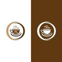 Kaffeetasse-Logo-Vorlage vektor