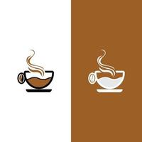 Kaffeetasse-Logo-Vorlage vektor