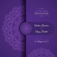 lyx bröllop inbjudningskort design vektor mall för bröllop, inbjudan, födelsedag, hälsningar, fest