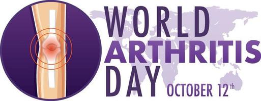 World Arthritis Day affischdesign vektor