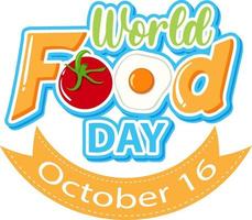 World Food Day affischdesign vektor