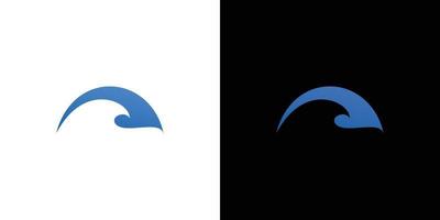 modernes und professionelles Wave-Logo-Design vektor