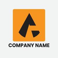 logotyp designmall bokstaven a, lämplig för spel och nystartade logotyper vektor
