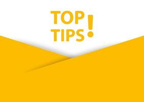 top-tipps-banner-vektor mit kopierraum für business, marketing, flyer, banner, präsentationen und poster. Illustration vektor