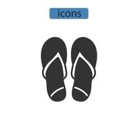 flip flops ikoner symbol vektor element för infographic webben