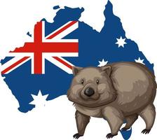 wombat australiensisk djurtecknad film vektor