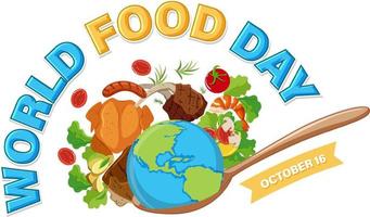 World Food Day banner mall vektor