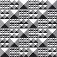 nahtloses mosaikmuster mit pyramidenreliefvolumenoberfläche. monochrome Grautöne. Vektor