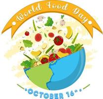 Bannerdesign zum Welternährungstag vektor