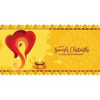 utsavganesh chaturthi festivalkarte feier hintergrund vektor
