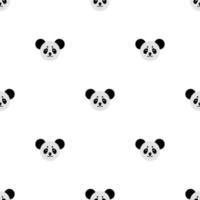 seamless mönster med söt panda. vektorillustration för design, webb, omslagspapper, tyg, tapeter. vektor