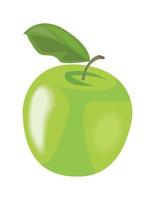 färsk äppelfrukt vektor