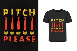 Baseball-Typografie-Vintage-T-Shirt-Design vektor