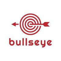 bullseye oder auf ziellogodesign vektor