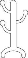 Symbol für Kleiderbügelmöbel. vektor