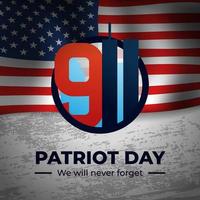 9.11 patriot day usa illustration vektor