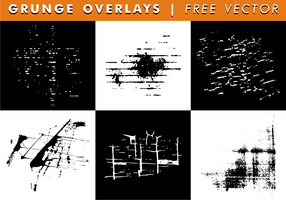 Grunge Overlays Gratis Vector