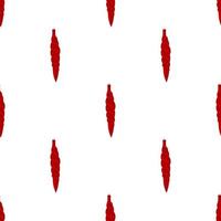 nahtloses muster mit roten weihnachtsspiralenspielzeugen auf weißem hintergrund. Feiertagsweihnachtsstrudelspielzeug für Tannenbaum. Vektor-Illustration. vektor