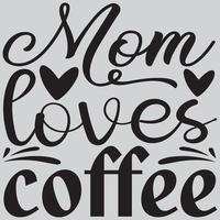 Mama liebt Kaffee vektor