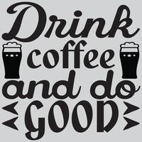 Kaffee trinken und Gutes tun vektor