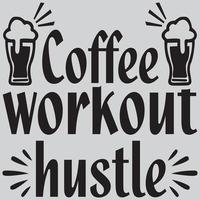 Kaffee-Workout-Hektik vektor