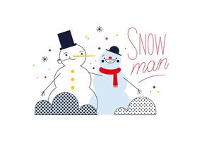 Gratis Snowman Vector